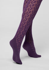 Collant Bio-Derived Sneakers Wave - Viola 25 - Violet 25 | Oroblù