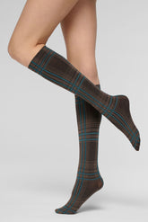 Opaque Knee-Highs Scottish Flair 60 - Brown 4 - Brown 4 | Oroblù