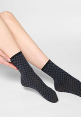 Calzino Corto Coprente Twins Dual Texture Bipack - Hematite - Hematite 1 | Oroblù