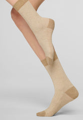 Chevron Short Socks - Beige - Beige | Oroblù