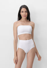 Top a fascia senza cuciture Bandeau Dolcevita - Bianco - White | Oroblù