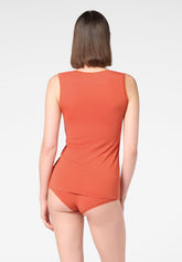 Canotta Spalla Larga in Modal Elasticizzato Perfect Line - Arancio Mandarino 9 - Mandarin 9 | Oroblù