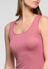 Micromodal und Perfect Line Kaschmir-Top mit breiten Schultern - Peony - Peony 12 | Oroblù