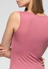 Micromodal und Perfect Line Kaschmir-Top mit breiten Schultern - Peony - Peony 12 | Oroblù