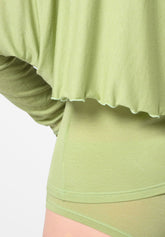 Cache Coeur in Micromodal e Cashmere Perfect Line Cashmere - Pistacchio 1 - Pistacchio 1 | Oroblù