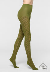 Collant Bio-Derived Sneakers Wave - Verde - Botanic | Oroblù