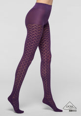 Collant Bio-Derived Sneakers Wave - Viola 25 - Violet 25 | Oroblù